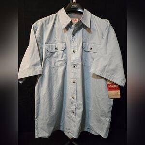 Wrangler Light Blue Short Sleeve Shirt